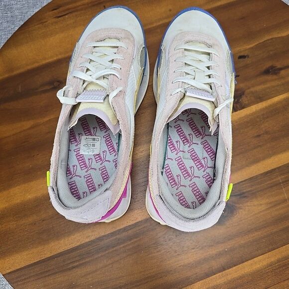 Puma Future Rider Double White Pink Lady' Casual Sneakers 382281-01 Women 9.5 - Picture 14 of 16